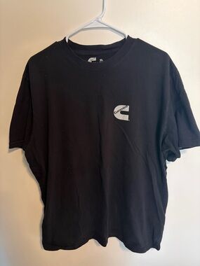 Black Short-Sleeve Logo Tee - Men's